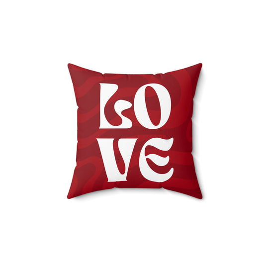 Red LOVE Throw Pillow