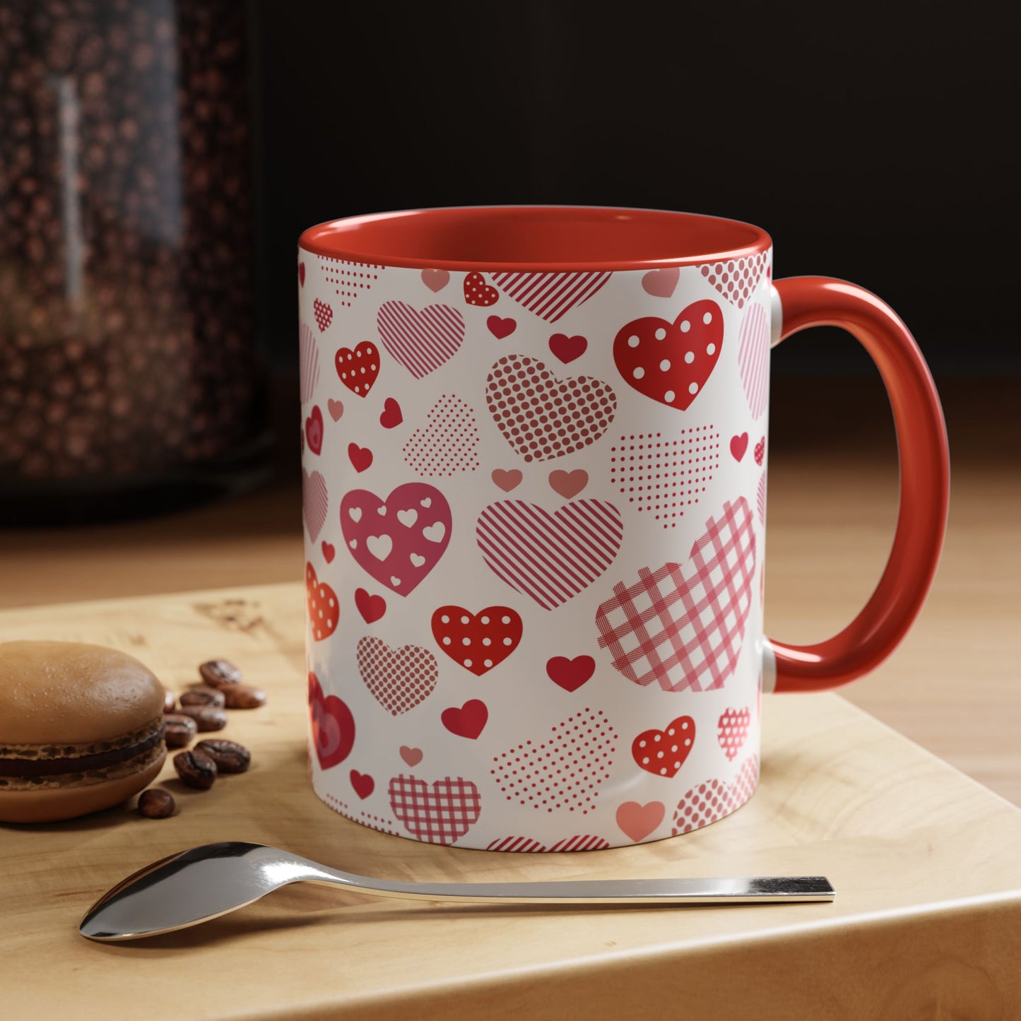 Pink Hearts Coffee Mug