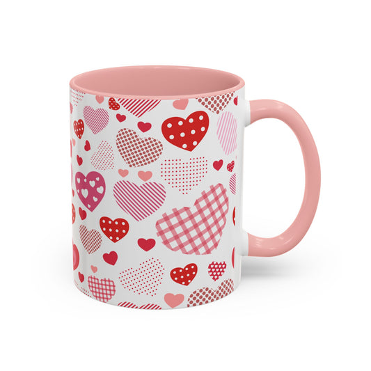 Pink Hearts Coffee Mug